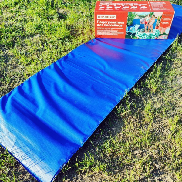 Подогреватель (водонагреватель) воды 100 х 53 см,  в надувных и каркасных бассейнах (без надувного дна) ТеплоМакс